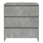 vidaXL Aparador de madera contrachapada gris hormigón 70x41x75 cm vidaXL Aparador de madera contrachapada gris hormigón 70x41x75 cm