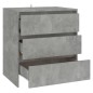 vidaXL Aparador de madera contrachapada gris hormigón 70x41x75 cm vidaXL Aparador de madera contrachapada gris hormigón 70x41x75 cm
