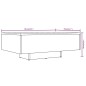 vidaXL Mesa de centro madera contrachapada roble ahumado 85x55x31 cm vidaXL Mesa de centro madera contrachapada roble ahumado 85x55x31 cm