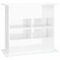 vidaXL Soporte de acuario madera ingeniería blanco brillo 81x36x73 cm vidaXL Soporte de acuario madera ingeniería blanco brillo 81x36x73 cm