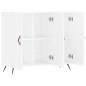 vidaXL Aparador de madera de ingeniería blanco brillo 90x34x80 cm vidaXL Aparador de madera de ingeniería blanco brillo 90x34x80 cm