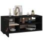 vidaXL Armarios de pared 2 uds madera maciza pino negro 80x30x30 cm