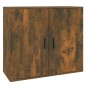 vidaXL Aparador madera contrachapada color roble ahumado 80x33x70 cm vidaXL Aparador madera contrachapada color roble ahumado 80x33x70 cm