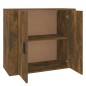 vidaXL Aparador madera contrachapada color roble ahumado 80x33x70 cm vidaXL Aparador madera contrachapada color roble ahumado 80x33x70 cm