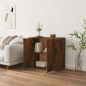 vidaXL Aparador madera contrachapada color roble ahumado 80x33x70 cm vidaXL Aparador madera contrachapada color roble ahumado 80x33x70 cm
