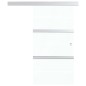 vidaXL Puerta corredera con tope suave vidrio ESG y aluminio 90x205 cm vidaXL Puerta corredera con tope suave vidrio ESG y aluminio 90x205 cm