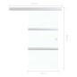 vidaXL Puerta corredera con tope suave vidrio ESG y aluminio 90x205 cm vidaXL Puerta corredera con tope suave vidrio ESG y aluminio 90x205 cm