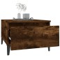 vidaXL Mesa auxiliar madera contrachapada roble ahumado 50x46x35 cm vidaXL Mesa auxiliar madera contrachapada roble ahumado 50x46x35 cm