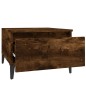 vidaXL Mesa auxiliar madera contrachapada roble ahumado 50x46x35 cm vidaXL Mesa auxiliar madera contrachapada roble ahumado 50x46x35 cm