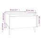 vidaXL Mesa auxiliar madera contrachapada roble ahumado 50x46x35 cm vidaXL Mesa auxiliar madera contrachapada roble ahumado 50x46x35 cm