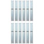 vidaXL Anclaje de tierra forma de L 12 uds acero galvanizado 5x5x50 cm vidaXL Anclaje de tierra forma de L 12 uds acero galvanizado 5x5x50 cm