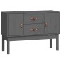 vidaXL Aparador madera maciza de pino gris 110x40x78 cm vidaXL Aparador madera maciza de pino gris 110x40x78 cm