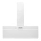 vidaXL Campana extractora pared acero y vidrio templado blanco 90 cm vidaXL Campana extractora pared acero y vidrio templado blanco 90 cm