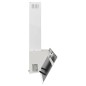 vidaXL Campana extractora pared acero y vidrio templado blanco 90 cm vidaXL Campana extractora pared acero y vidrio templado blanco 90 cm