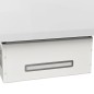 vidaXL Campana extractora pared acero y vidrio templado blanco 90 cm vidaXL Campana extractora pared acero y vidrio templado blanco 90 cm