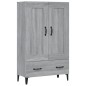 vidaXL Aparador alto de madera contrachapada gris Sonoma 70x31x115 cm vidaXL Aparador alto de madera contrachapada gris Sonoma 70x31x115 cm