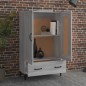 vidaXL Aparador alto de madera contrachapada gris Sonoma 70x31x115 cm vidaXL Aparador alto de madera contrachapada gris Sonoma 70x31x115 cm
