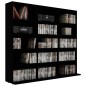 vidaXL Estantería para CD madera contrachapada negro 102x23x89,5 cm vidaXL Estantería para CD madera contrachapada negro 102x23x89,5 cm