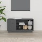 vidaXL Mueble de TV madera maciza de pino gris 80x35x40,5 cm vidaXL Mueble de TV madera maciza de pino gris 80x35x40,5 cm