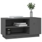 vidaXL Mueble de TV madera maciza de pino gris 80x35x40,5 cm vidaXL Mueble de TV madera maciza de pino gris 80x35x40,5 cm