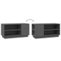 vidaXL Mueble de TV madera maciza de pino gris 80x35x40,5 cm vidaXL Mueble de TV madera maciza de pino gris 80x35x40,5 cm
