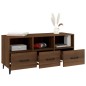 vidaXL Mueble para TV madera contrachapada roble marrón 102x35x50 cm vidaXL Mueble para TV madera contrachapada roble marrón 102x35x50 cm