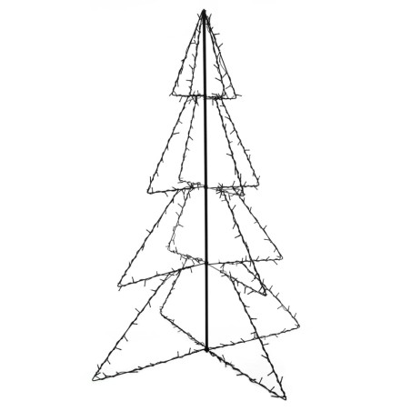 vidaXL Árbol Navidad 240 luces LED interior y exterior 115x150 cm