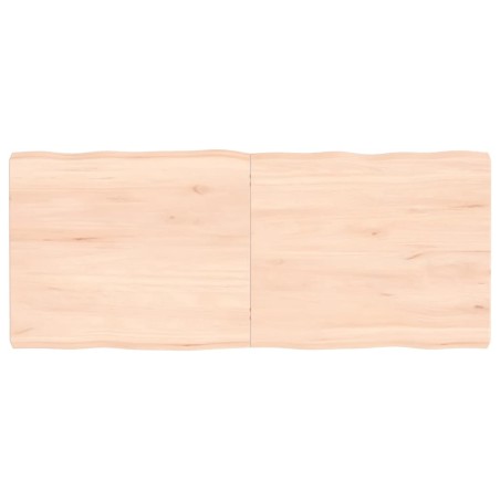 vidaXL Tablero de mesa madera maciza borde natural 120x50x(2-6) cm