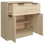 vidaXL Aparador de madera contrachapada color roble Sonoma 60x30x70 cm vidaXL Aparador de madera contrachapada color roble Sonoma 60x30x70 cm