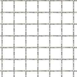 vidaXL Panel de malla alambre rizado acero inox. 100x85 cm 11x11x2 mm
