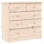 vidaXL Cómoda ALTA madera maciza pino 77x35x73 cm vidaXL Cómoda ALTA madera maciza pino 77x35x73 cm