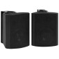 vidaXL Altavoces estéreo de pared 2 uds negro interior exterior 80 W vidaXL Altavoces estéreo de pared 2 uds negro interior exterior 80 W
