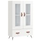 vidaXL Aparador alto madera de ingeniería blanco brillo 69,5x31x115 cm vidaXL Aparador alto madera de ingeniería blanco brillo 69,5x31x115 cm