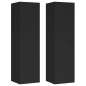 vidaXL Muebles para TV 2 uds madera contrachapada negro 30,5x30x110 cm vidaXL Muebles para TV 2 uds madera contrachapada negro 30,5x30x110 cm