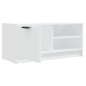 vidaXL Mueble para TV madera contrachapada blanco 80x35x36,5 cm