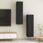 vidaXL Muebles para TV 2 uds madera contrachapada negro 30,5x30x110 cm vidaXL Muebles para TV 2 uds madera contrachapada negro 30,5x30x110 cm