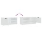 vidaXL Mueble para TV madera contrachapada blanco 80x35x36,5 cm