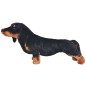 vidaXL Perro teckel de peluche de pie negro XXL vidaXL Perro teckel de peluche de pie negro XXL
