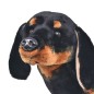 vidaXL Perro teckel de peluche de pie negro XXL vidaXL Perro teckel de peluche de pie negro XXL