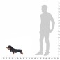 vidaXL Perro teckel de peluche de pie negro XXL vidaXL Perro teckel de peluche de pie negro XXL