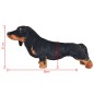 vidaXL Perro teckel de peluche de pie negro XXL vidaXL Perro teckel de peluche de pie negro XXL