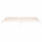 vidaXL Estructura de cama con LED madera maciza blanca 120x200 cm vidaXL Estructura de cama con LED madera maciza blanca 120x200 cm