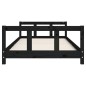 vidaXL Estructura de cama para niños madera de pino negro 90x200 cm