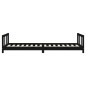 vidaXL Estructura de cama para niños madera de pino negro 90x200 cm