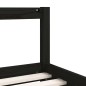 vidaXL Estructura de cama para niños madera de pino negro 90x200 cm