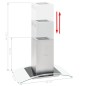 vidaXL Campana extractora de techo 90 cm pantalla táctil 756 m³/h LED vidaXL Campana extractora de techo 90 cm pantalla táctil 756 m³/h LED