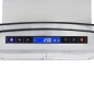 vidaXL Campana extractora de techo 90 cm pantalla táctil 756 m³/h LED vidaXL Campana extractora de techo 90 cm pantalla táctil 756 m³/h LED