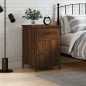 vidaXL Mesita de noche madera contrachapada marrón roble 40x42x60 cm vidaXL Mesita de noche madera contrachapada marrón roble 40x42x60 cm