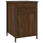 vidaXL Mesita de noche madera contrachapada marrón roble 40x42x60 cm vidaXL Mesita de noche madera contrachapada marrón roble 40x42x60 cm