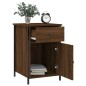 vidaXL Mesita de noche madera contrachapada marrón roble 40x42x60 cm vidaXL Mesita de noche madera contrachapada marrón roble 40x42x60 cm